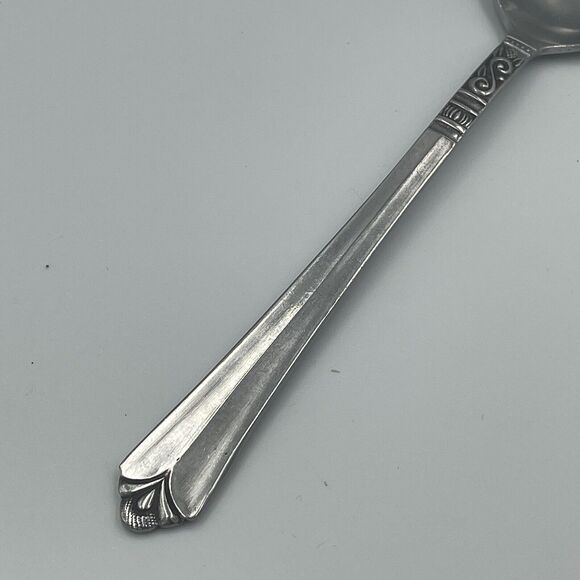 Vintage Orleans Silver ORL31 Stainless Korea Silverware Serving Spoon 8.5” 8 1/2 - Picture 5 of 10